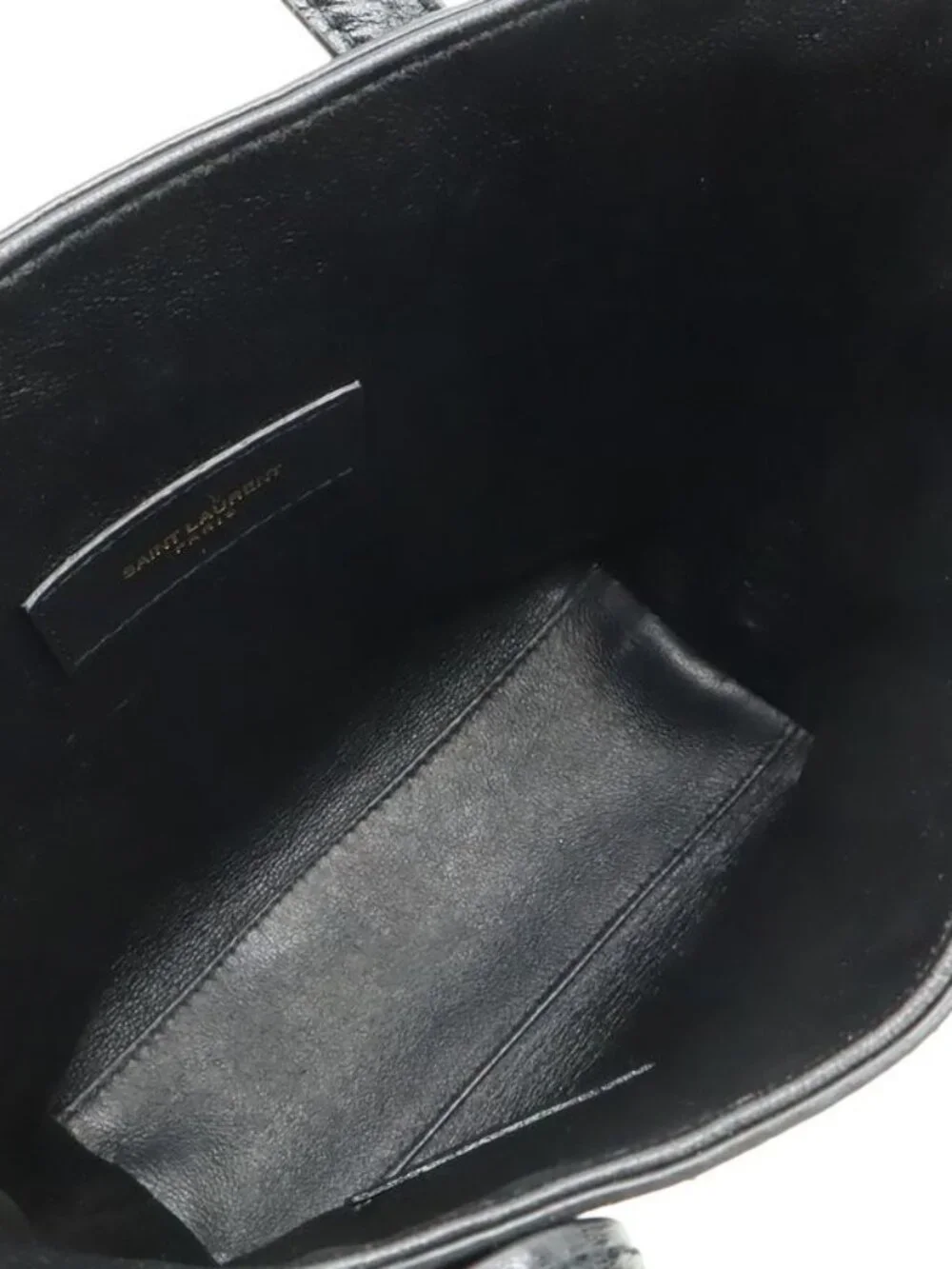 Saint Laurent Paris YSL Mini Toy Shopping 2-Way Shoulder Bag Croco - Picture 7 of 9